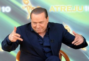 Berlusconi in una delle sue tante "scenate", che tanto hanno fatto parlare