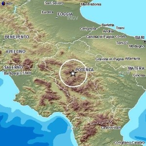 Localizzazione scossa