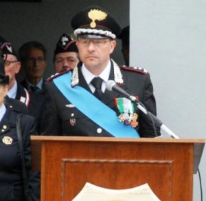 Il colonnello Giuseppe Palma, comandante provinciale dei Carabinieri