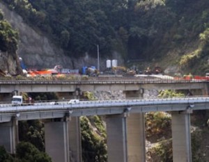 Il cantiere a Lagonegro sull'A3