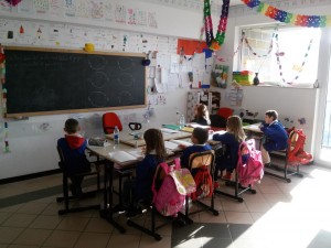 Una classe della scuola dell'infanzia di Savoia di Lucania